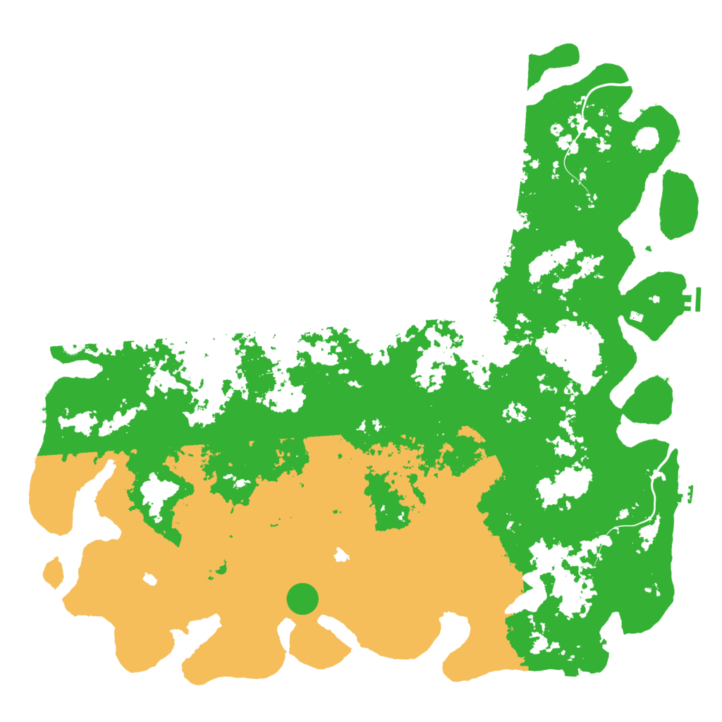 Biome Rust Map: Procedural Map, Size: 6000, Seed: 53285