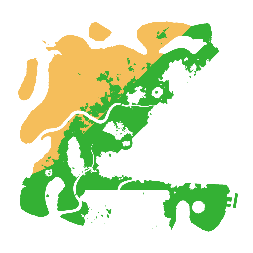 Biome Rust Map: Procedural Map, Size: 3550, Seed: 424653022