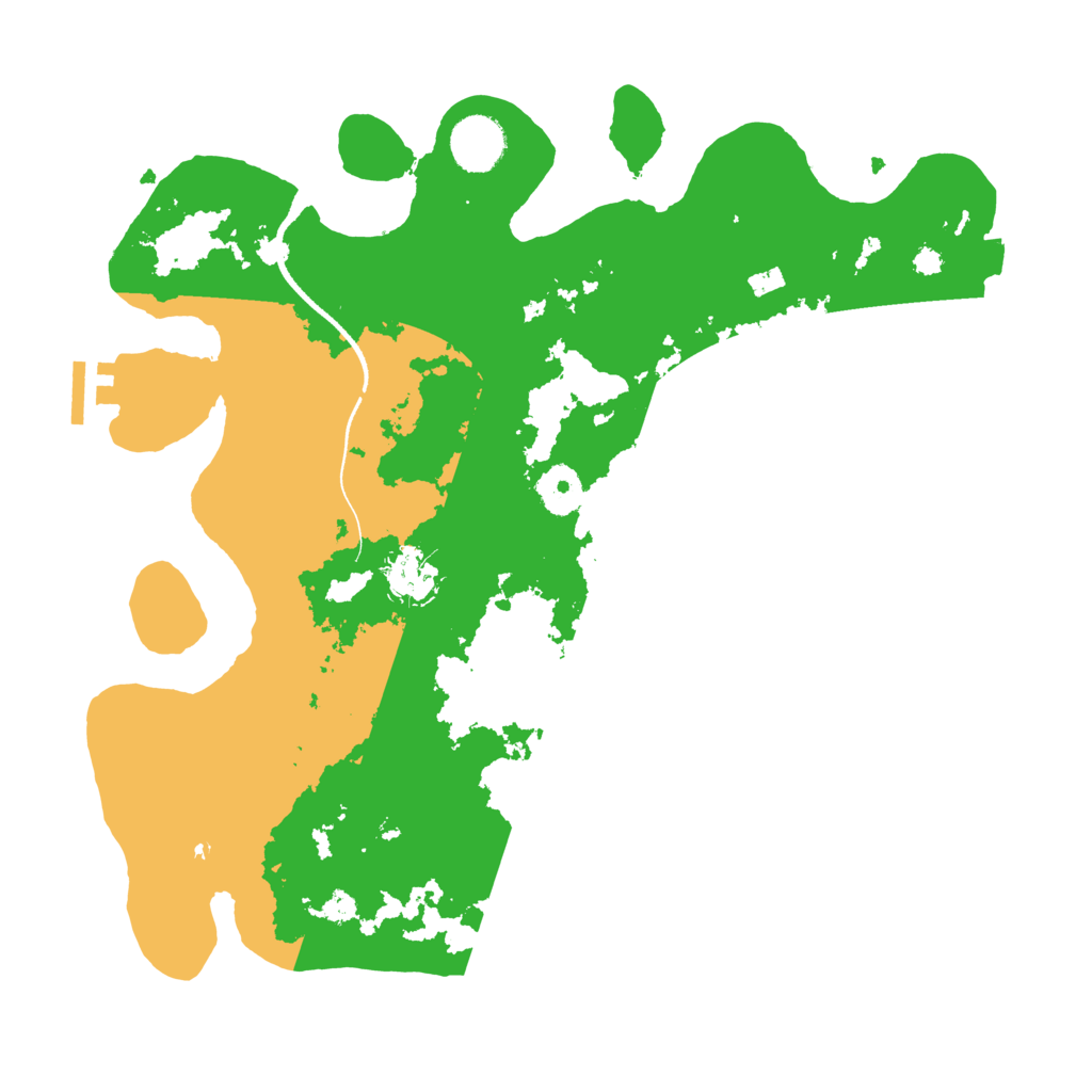 Biome Rust Map: Procedural Map, Size: 3500, Seed: 32535