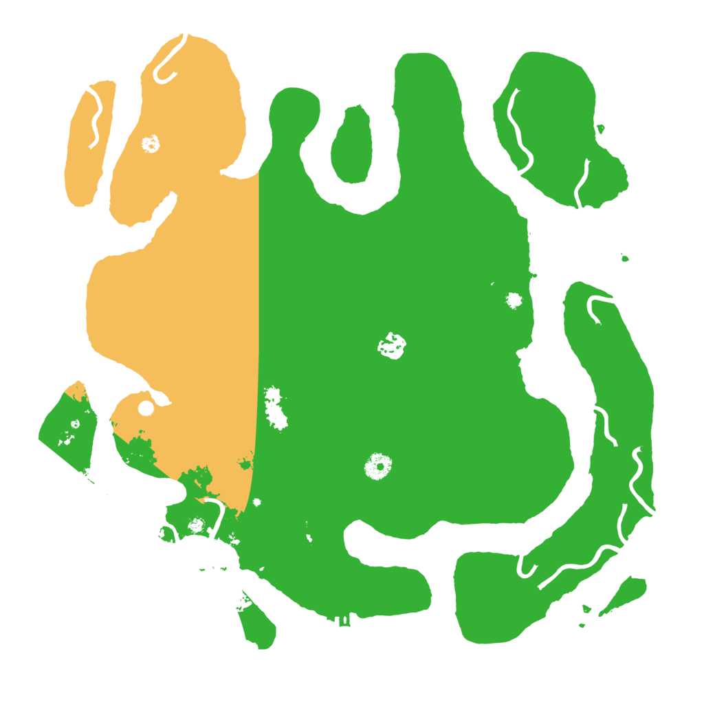 Biome Rust Map: Procedural Map, Size: 4000, Seed: 3580