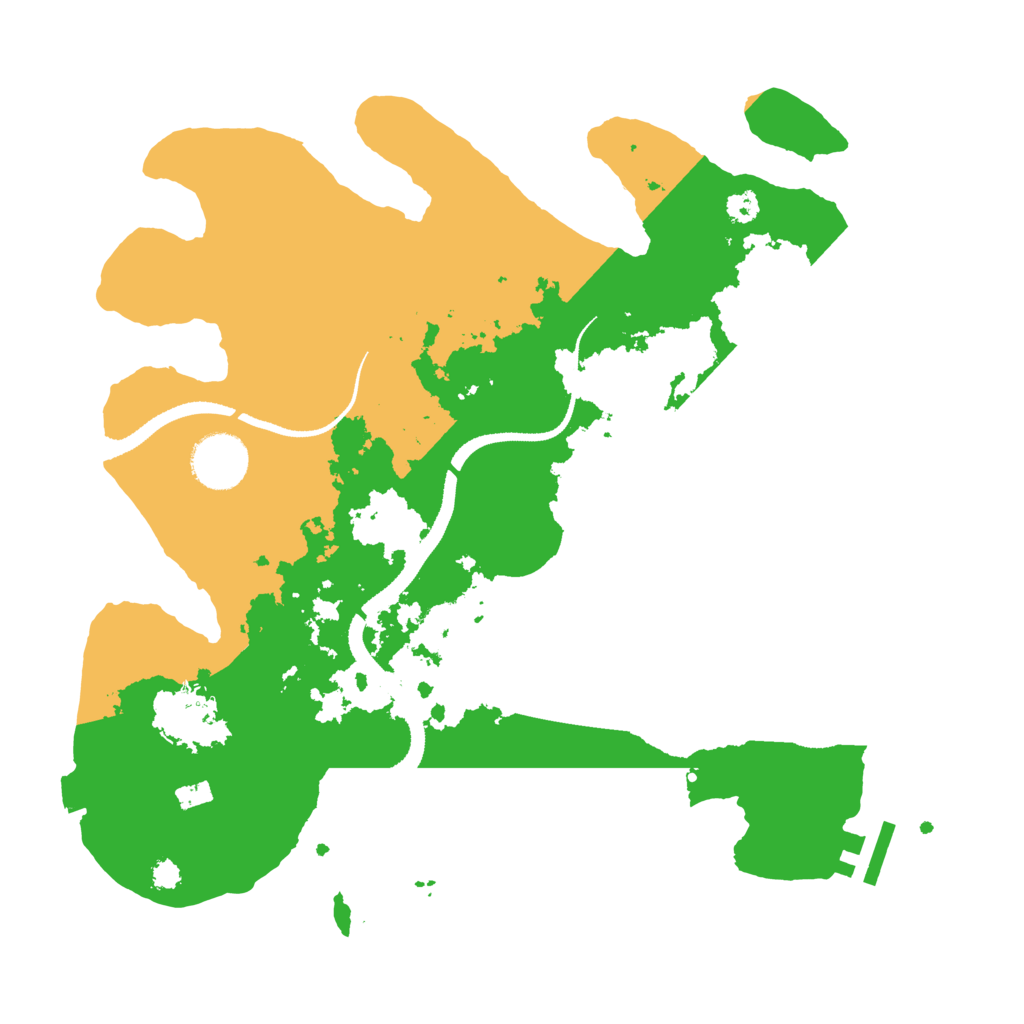 Biome Rust Map: Procedural Map, Size: 3200, Seed: 34