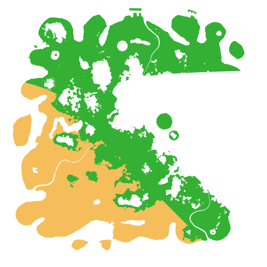 Biome Rust Map: Procedural Map, Size: 4500, Seed: 5510