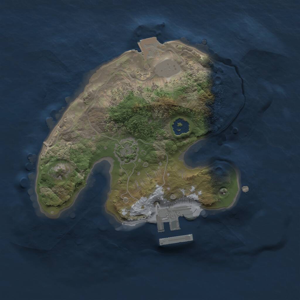 Rust Map: Procedural Map, Size: 1800, Seed: 312314, 3 Monuments