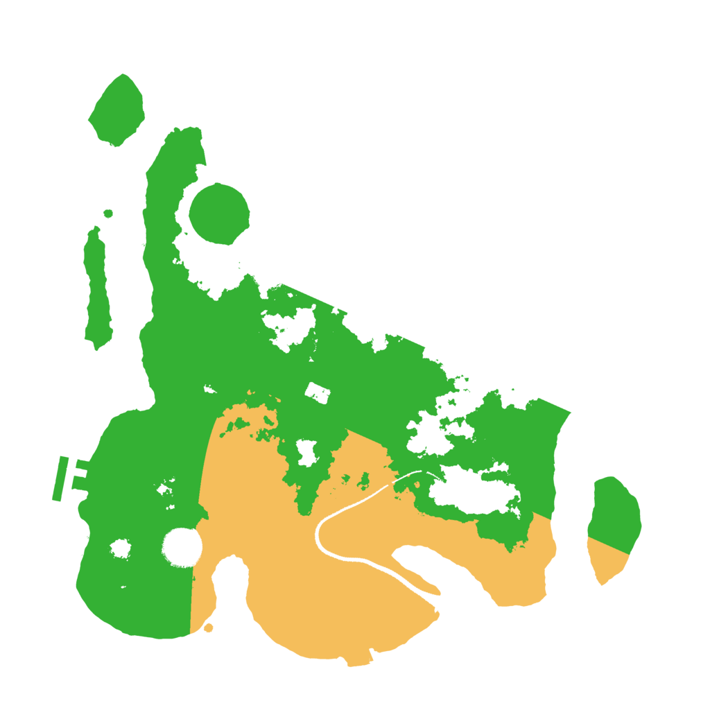 Biome Rust Map: Procedural Map, Size: 3200, Seed: 92