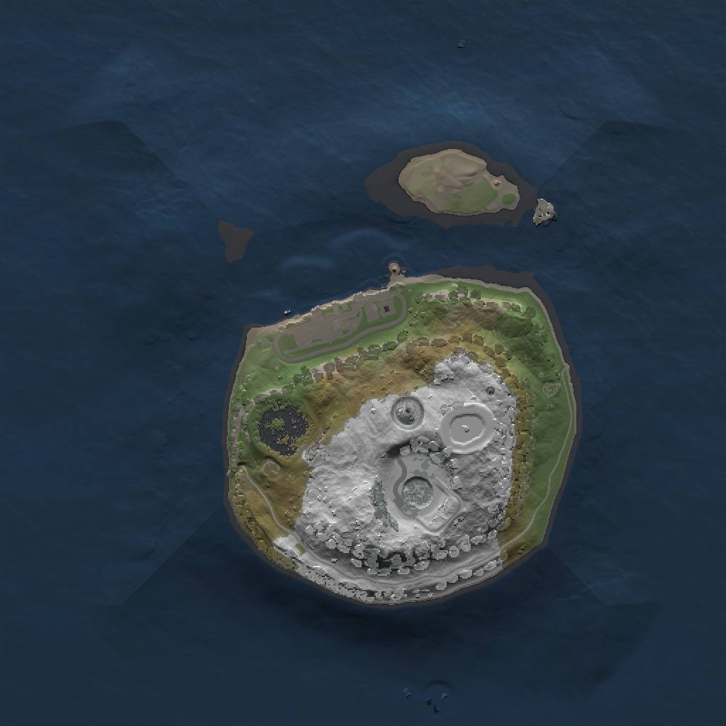 Rust Map: Procedural Map, Size: 1500, Seed: 4152, 6 Monuments