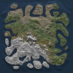 Thumbnail Rust Map: Procedural Map, Size: 5000, Seed: 500, 19 Monuments