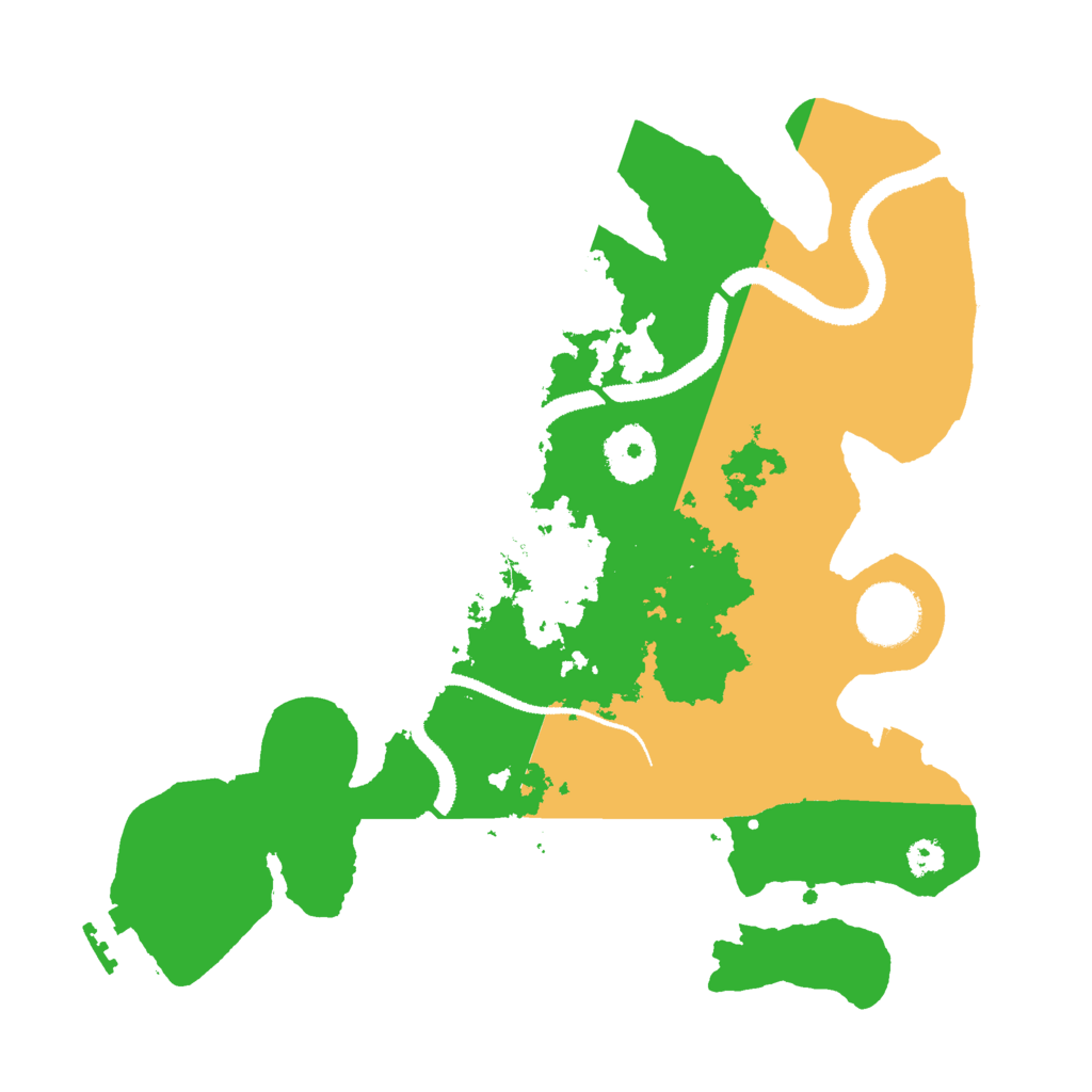 Biome Rust Map: Procedural Map, Size: 3000, Seed: 987465421