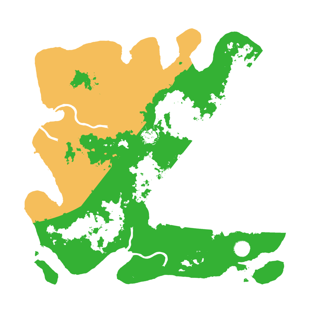 Biome Rust Map: Procedural Map, Size: 3500, Seed: 4