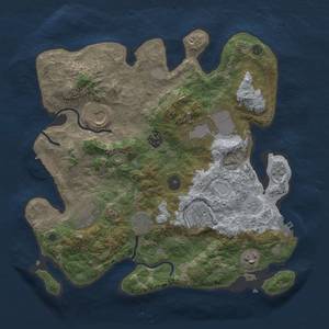 Thumbnail Rust Map: Procedural Map, Size: 3500, Seed: 4, 15 Monuments