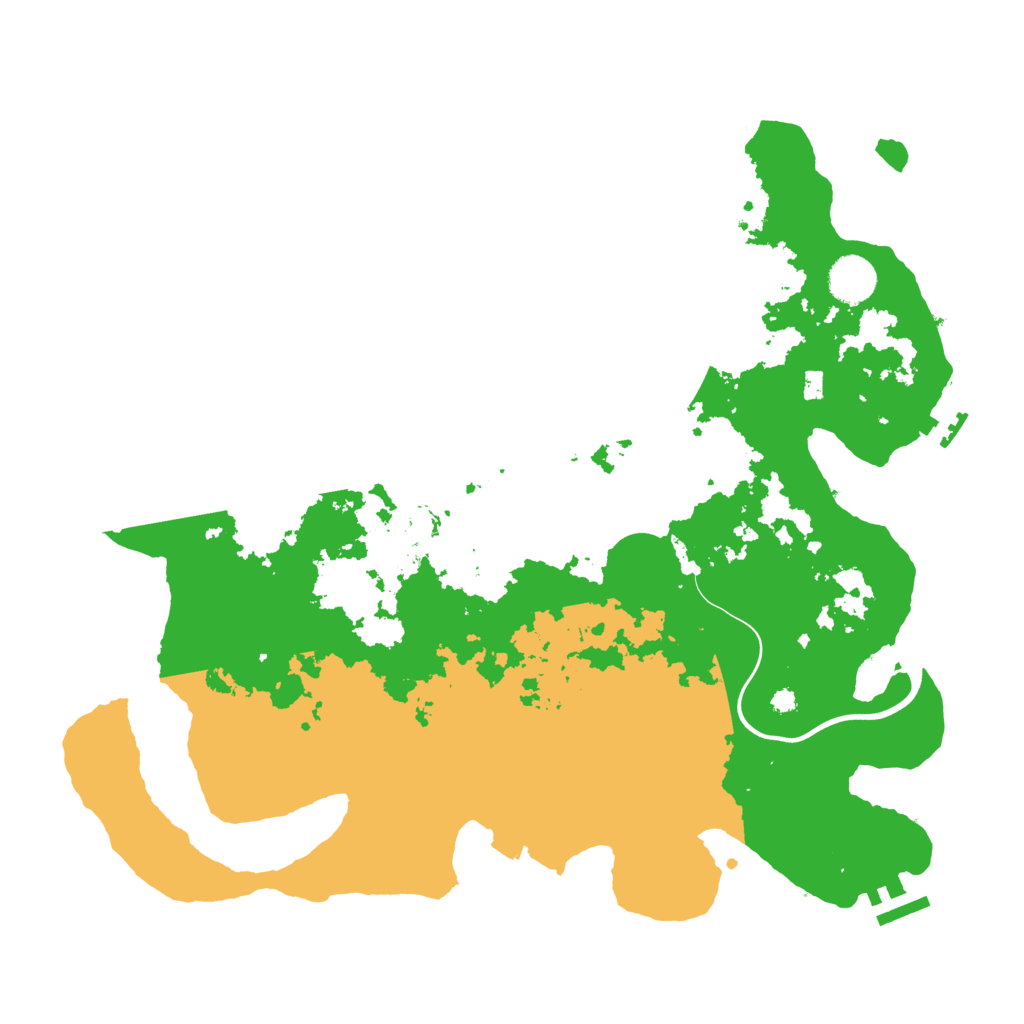 Biome Rust Map: Procedural Map, Size: 3800, Seed: 45
