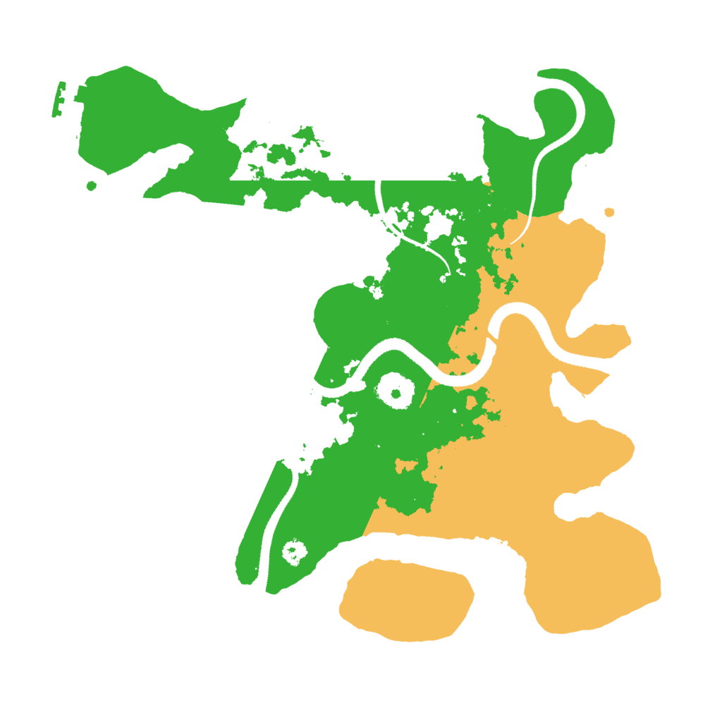 Biome Rust Map: Procedural Map, Size: 3000, Seed: 57457
