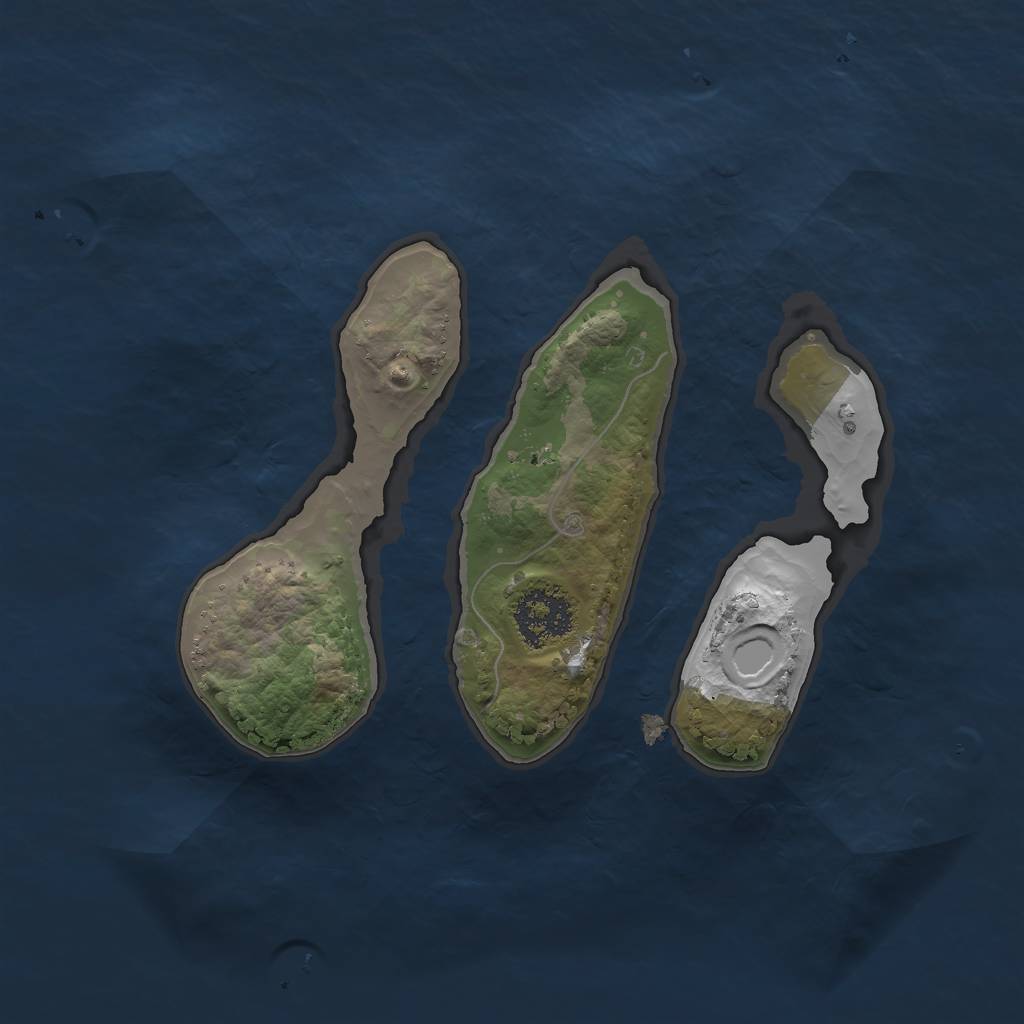 Rust Map: Procedural Map, Size: 1800, Seed: 161616, 5 Monuments