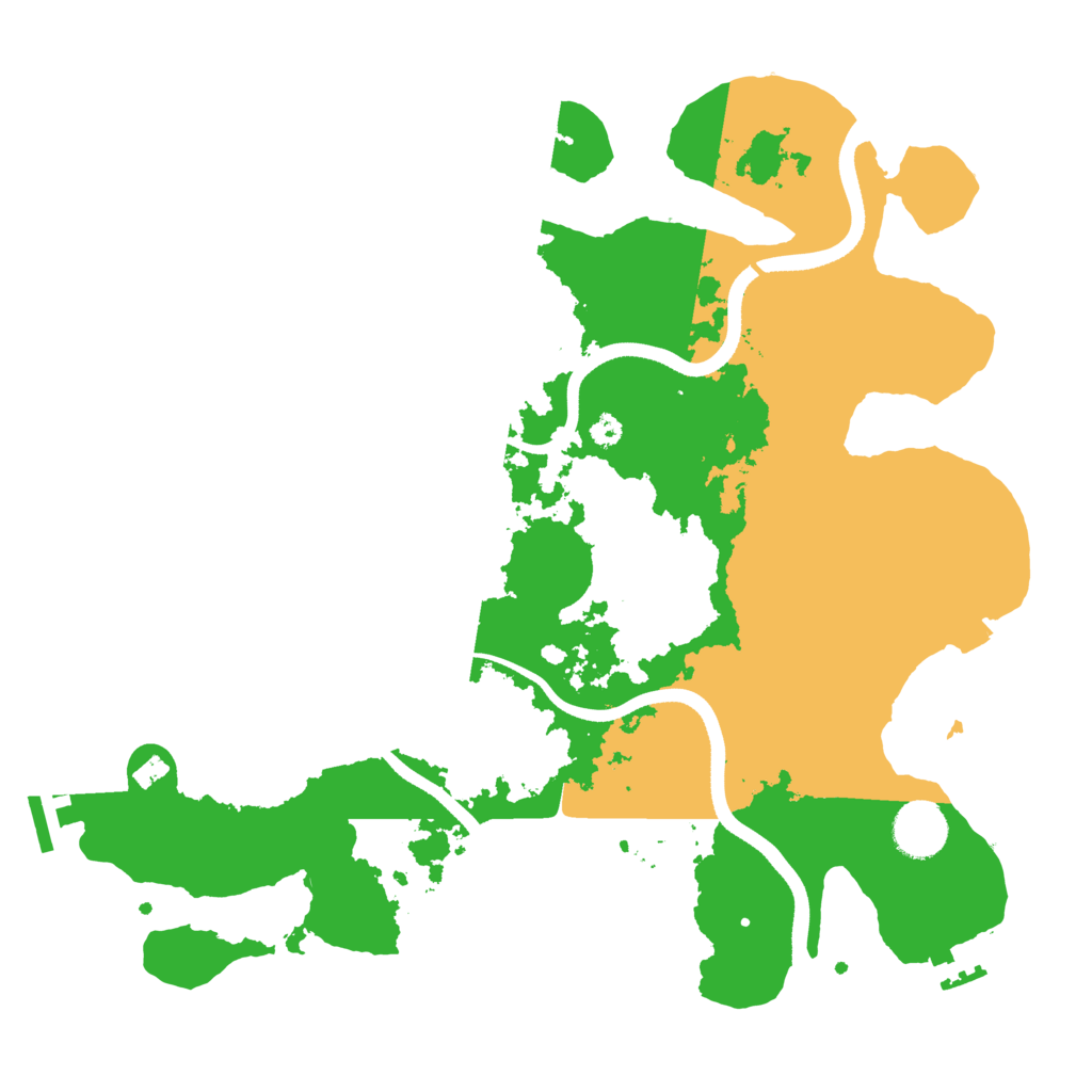 Biome Rust Map: Procedural Map, Size: 3500, Seed: 8016276