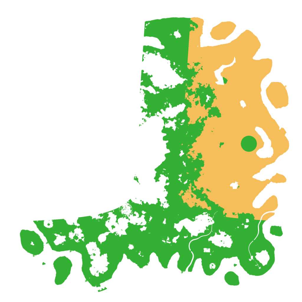 Biome Rust Map: Procedural Map, Size: 5000, Seed: 1237