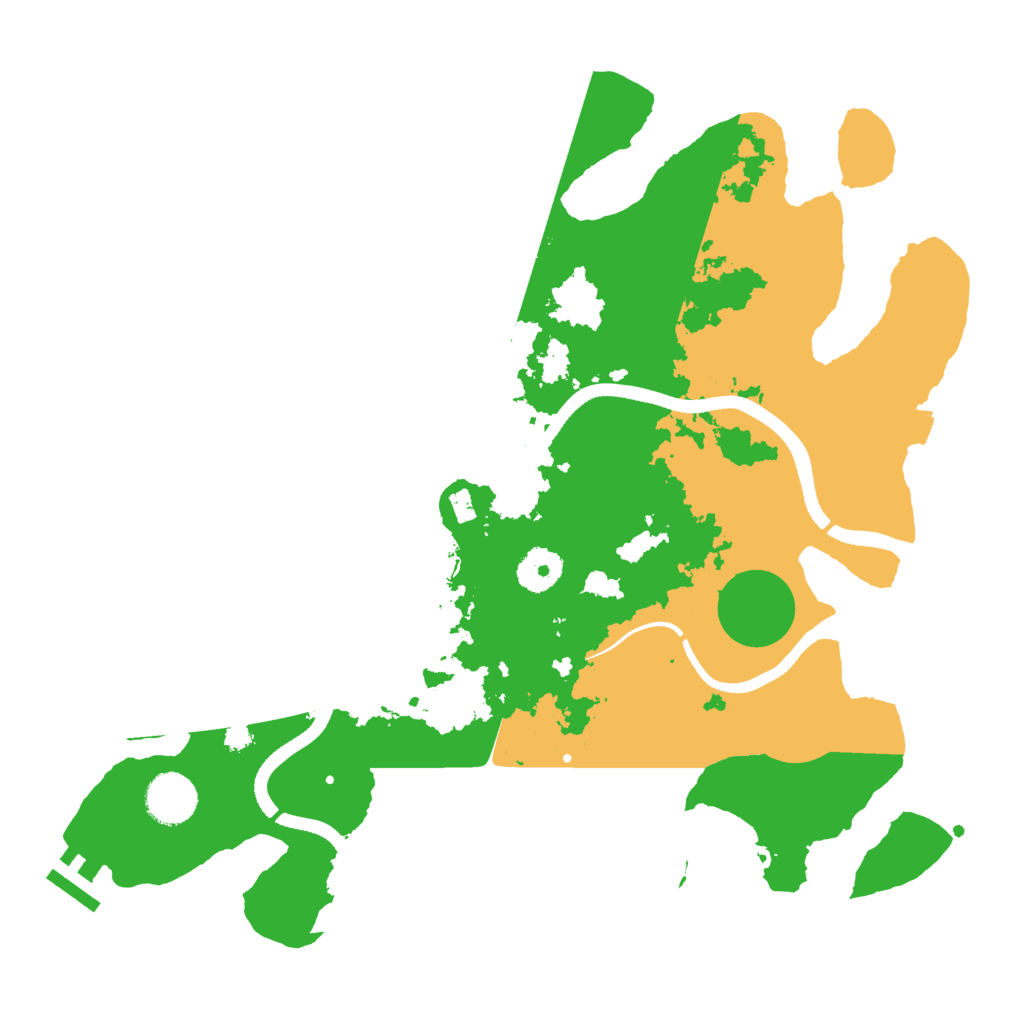 Biome Rust Map: Procedural Map, Size: 3500, Seed: 559025635