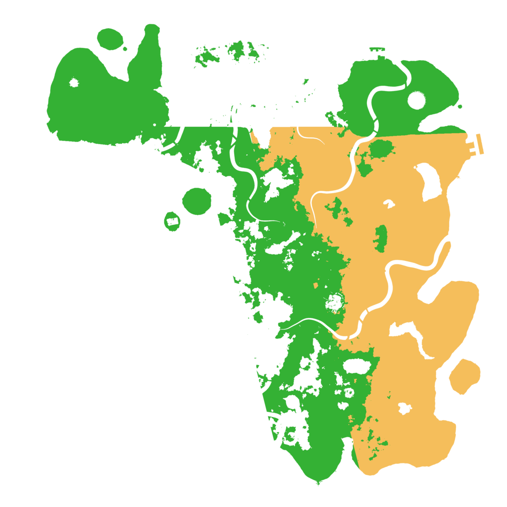 Biome Rust Map: Procedural Map, Size: 5000, Seed: 12191412