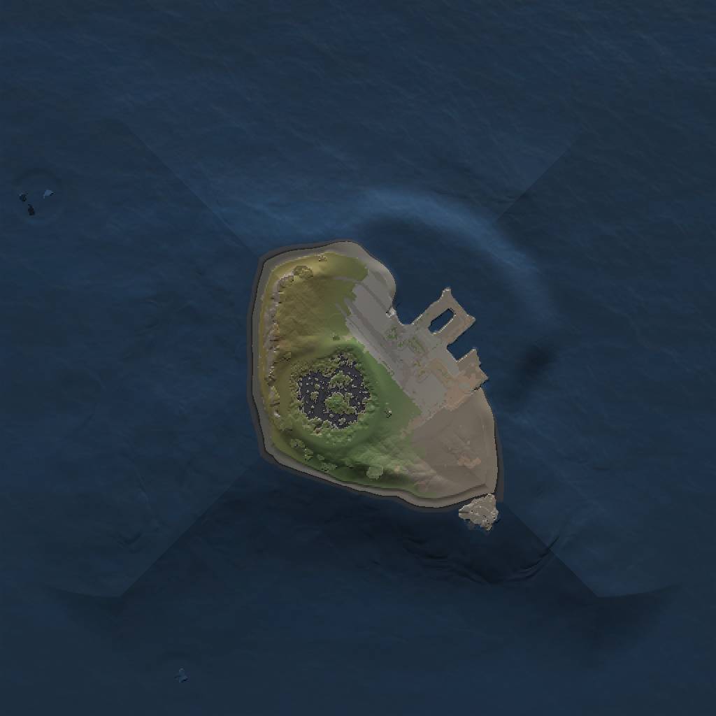 Rust Map: Procedural Map, Size: 1000, Seed: 563456, 4 Monuments