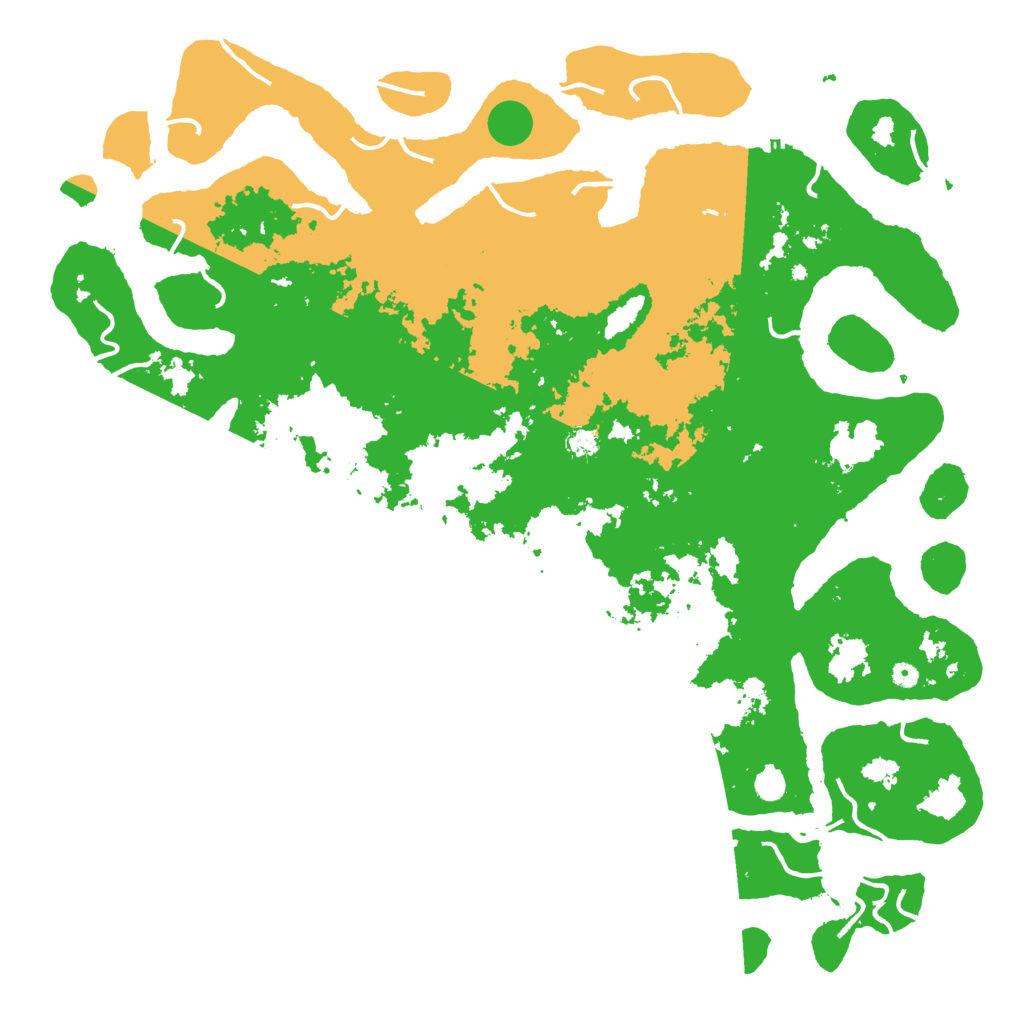 Biome Rust Map: Procedural Map, Size: 6000, Seed: 1058241538