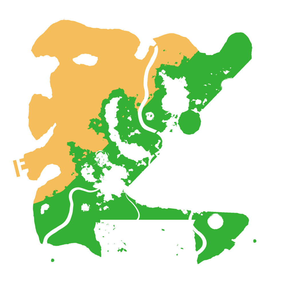 Biome Rust Map: Procedural Map, Size: 3500, Seed: 1230836392