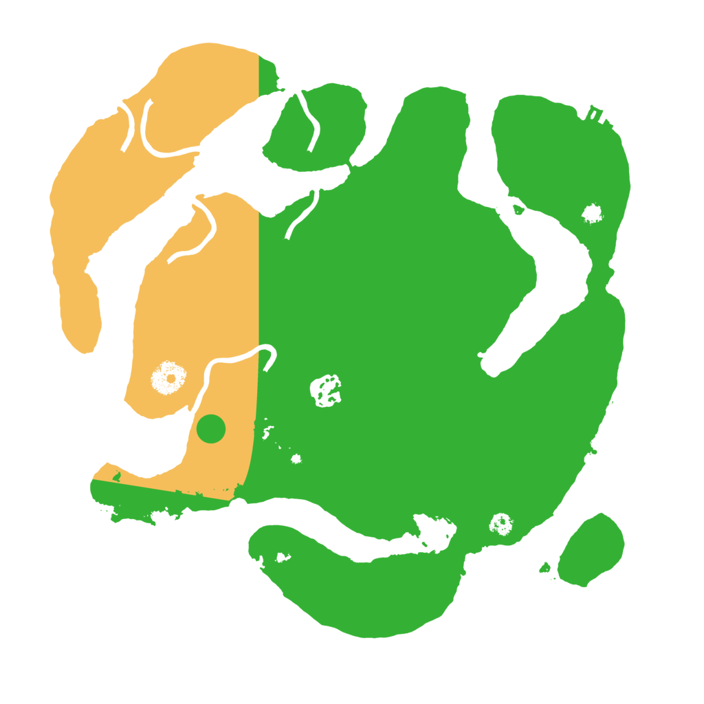 Biome Rust Map: Procedural Map, Size: 3200, Seed: 157348