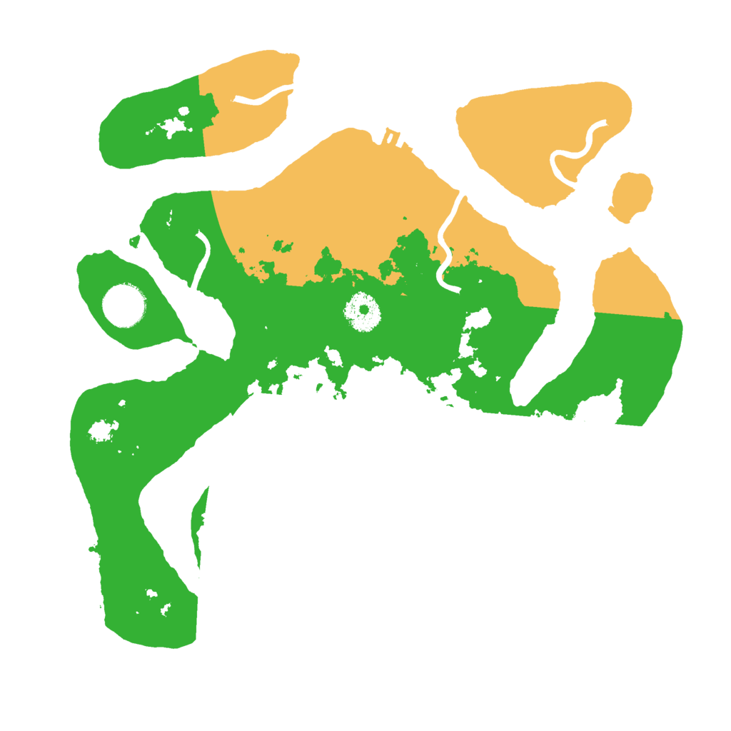 Biome Rust Map: Procedural Map, Size: 3000, Seed: 1234675