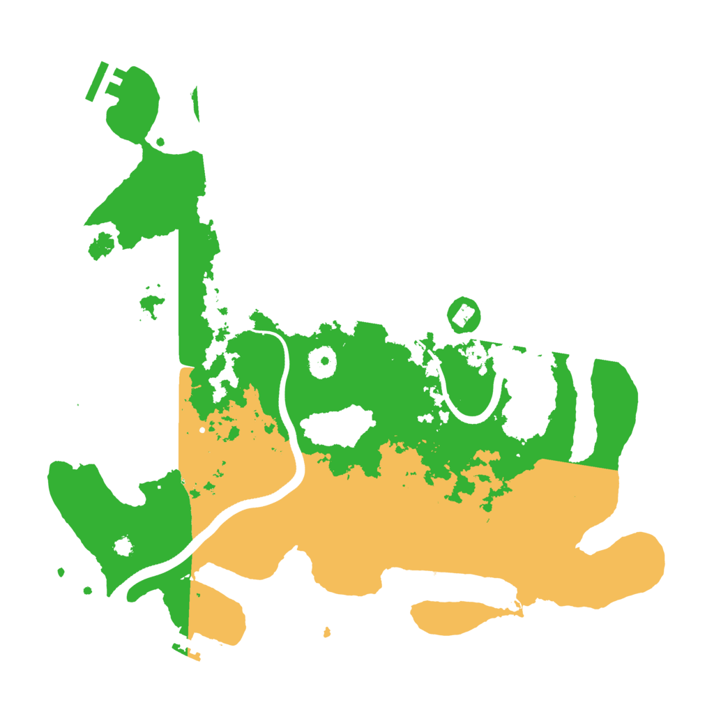 Biome Rust Map: Procedural Map, Size: 3500, Seed: 219865028