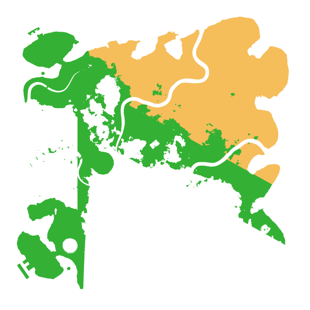 Biome Rust Map: Procedural Map, Size: 3700, Seed: 555379383