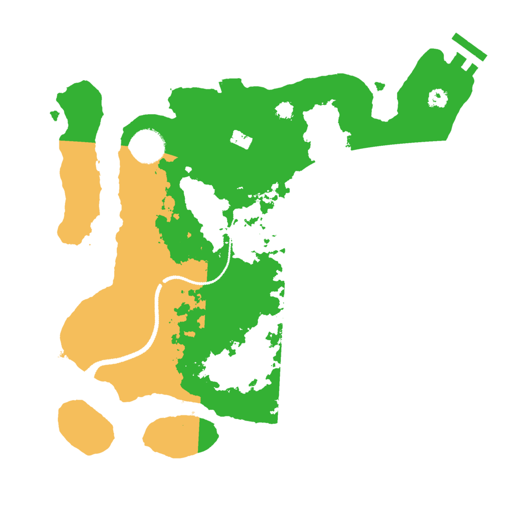 Biome Rust Map: Procedural Map, Size: 2700, Seed: 128536646