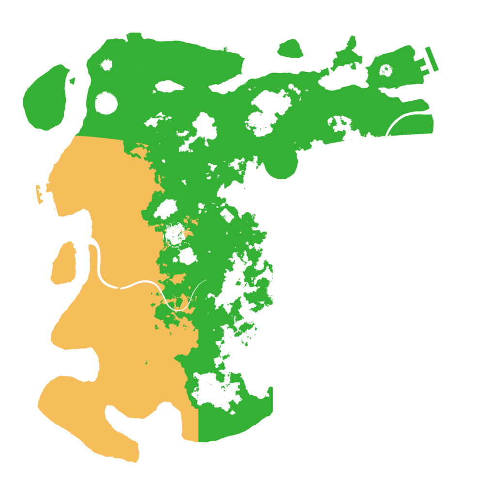 Biome Rust Map: Procedural Map, Size: 3950, Seed: 4358