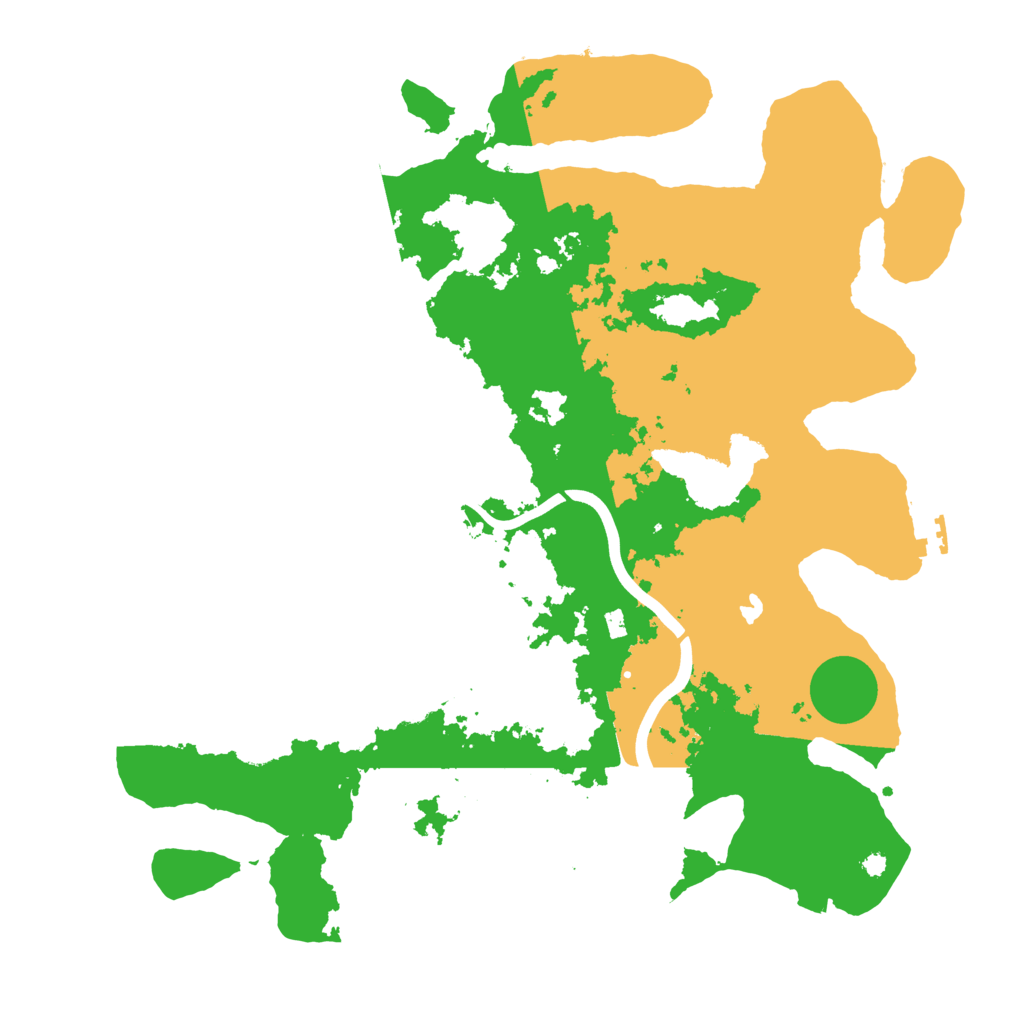 Biome Rust Map: Procedural Map, Size: 4000, Seed: 54741