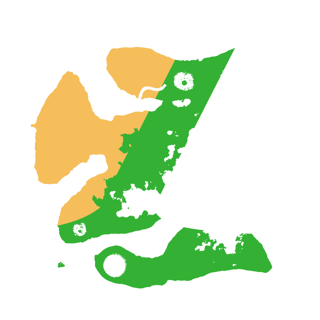 Biome Rust Map: Procedural Map, Size: 2500, Seed: 1673432914