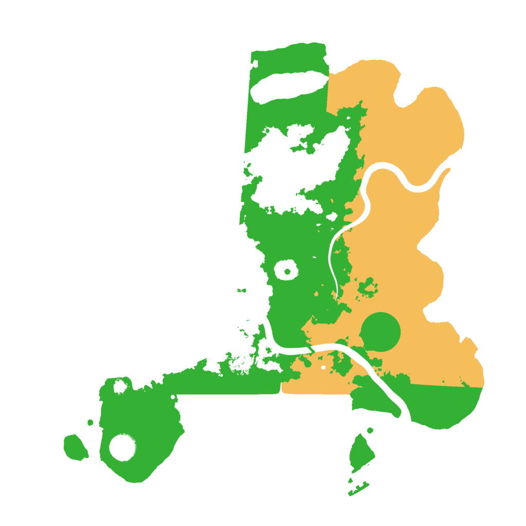 Biome Rust Map: Procedural Map, Size: 3500, Seed: 4062001