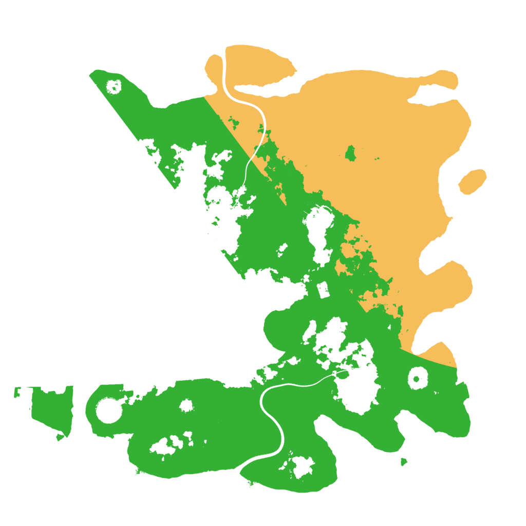 Biome Rust Map: Procedural Map, Size: 3600, Seed: 1019455787