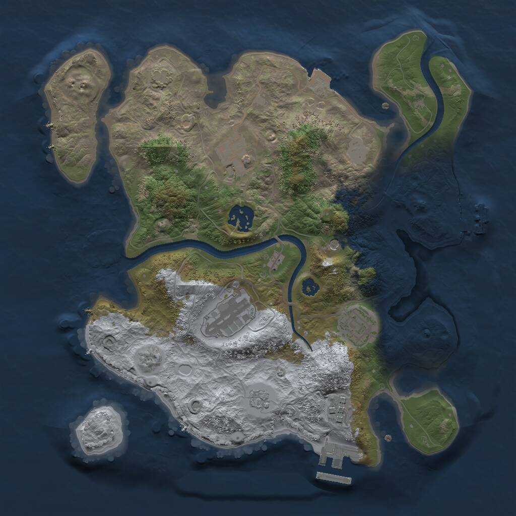 Rust Map: Procedural Map, Size: 2950, Seed: 6738, 11 Monuments