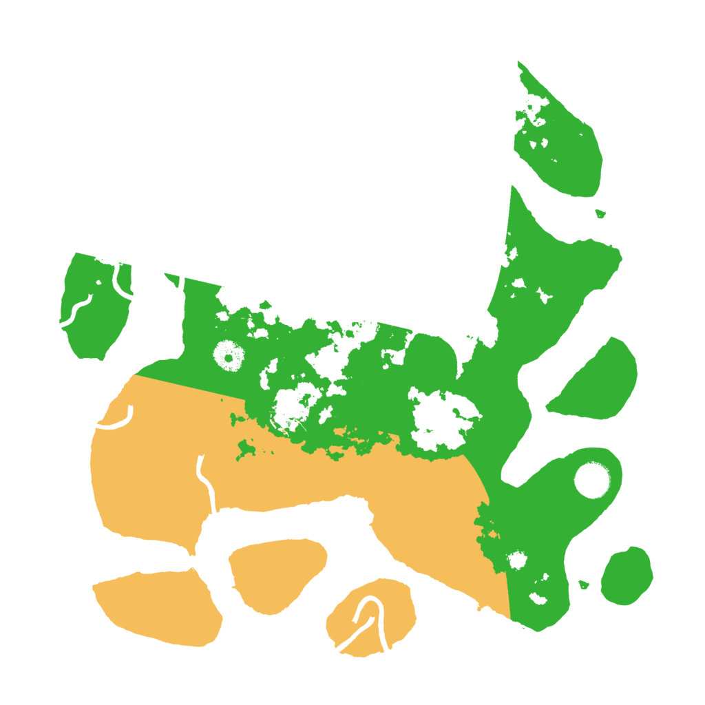 Biome Rust Map: Procedural Map, Size: 3500, Seed: 15247