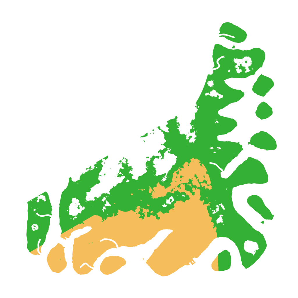 Biome Rust Map: Procedural Map, Size: 4500, Seed: 563134287