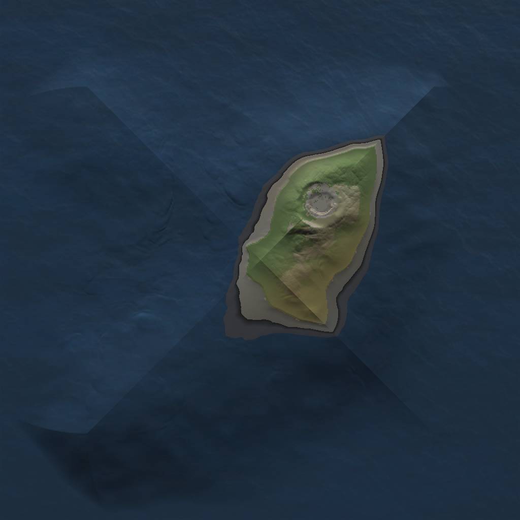 Rust Map: Barren, Size: 1000, Seed: 532, 2 Monuments