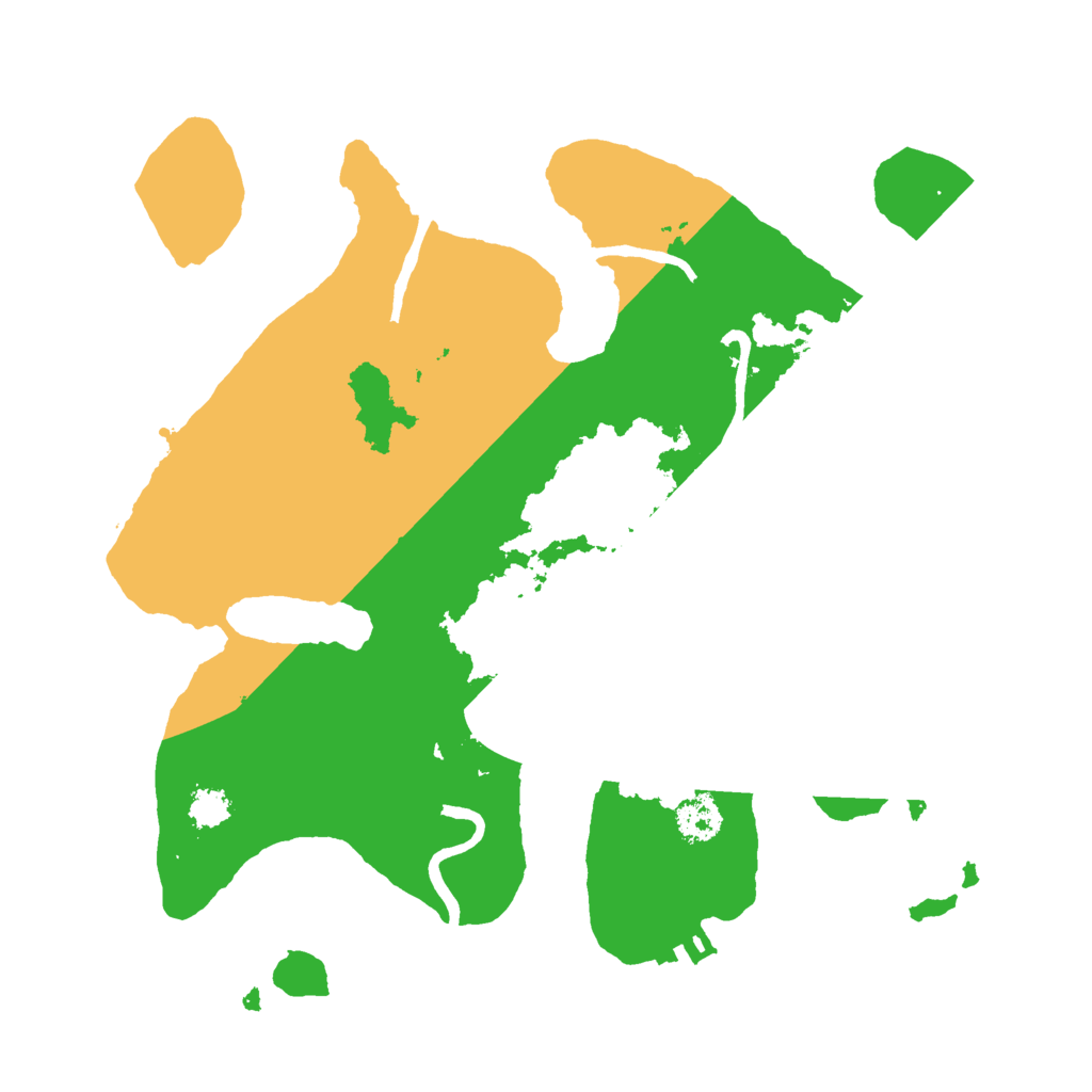 Biome Rust Map: Procedural Map, Size: 2500, Seed: 462721209