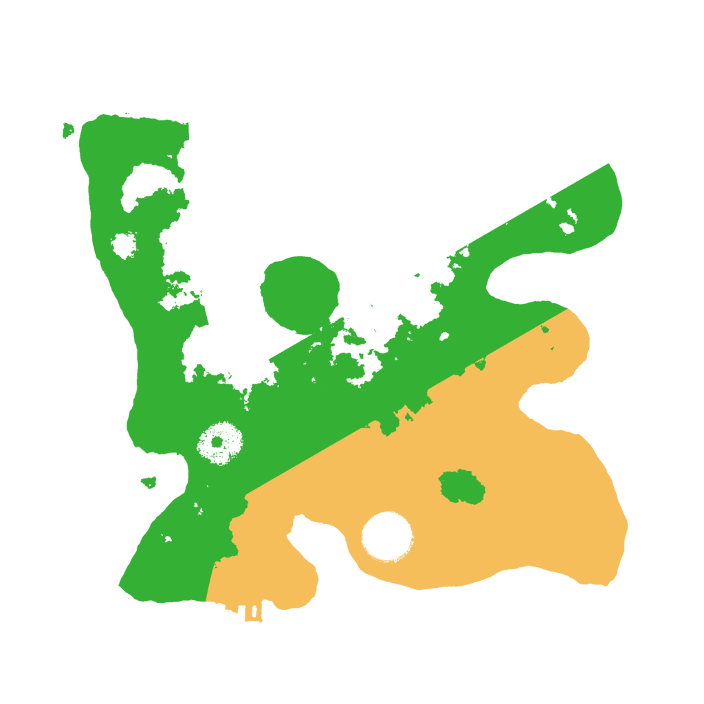 Biome Rust Map: Procedural Map, Size: 2500, Seed: 45682