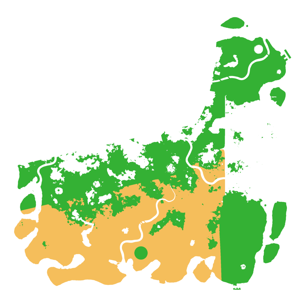 Biome Rust Map: Procedural Map, Size: 6000, Seed: 597516707