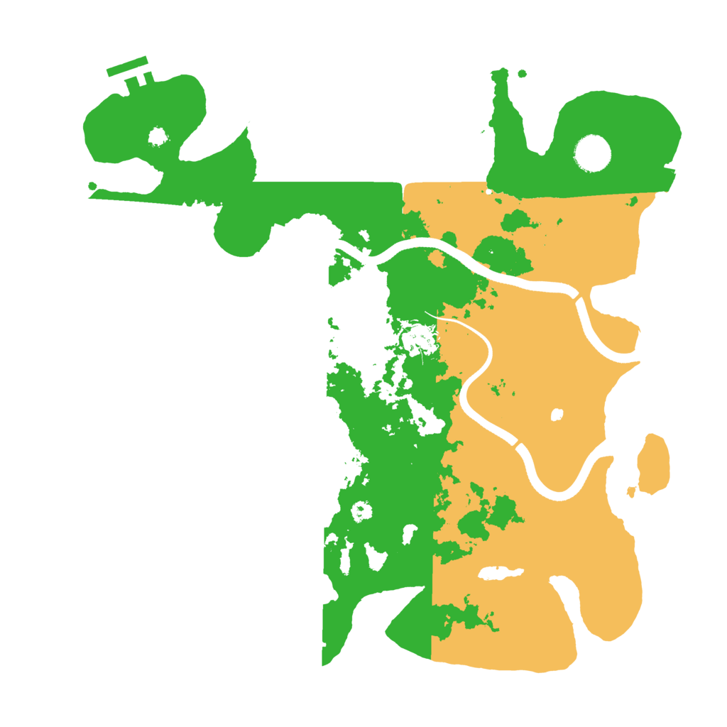 Biome Rust Map: Procedural Map, Size: 3500, Seed: 516399279