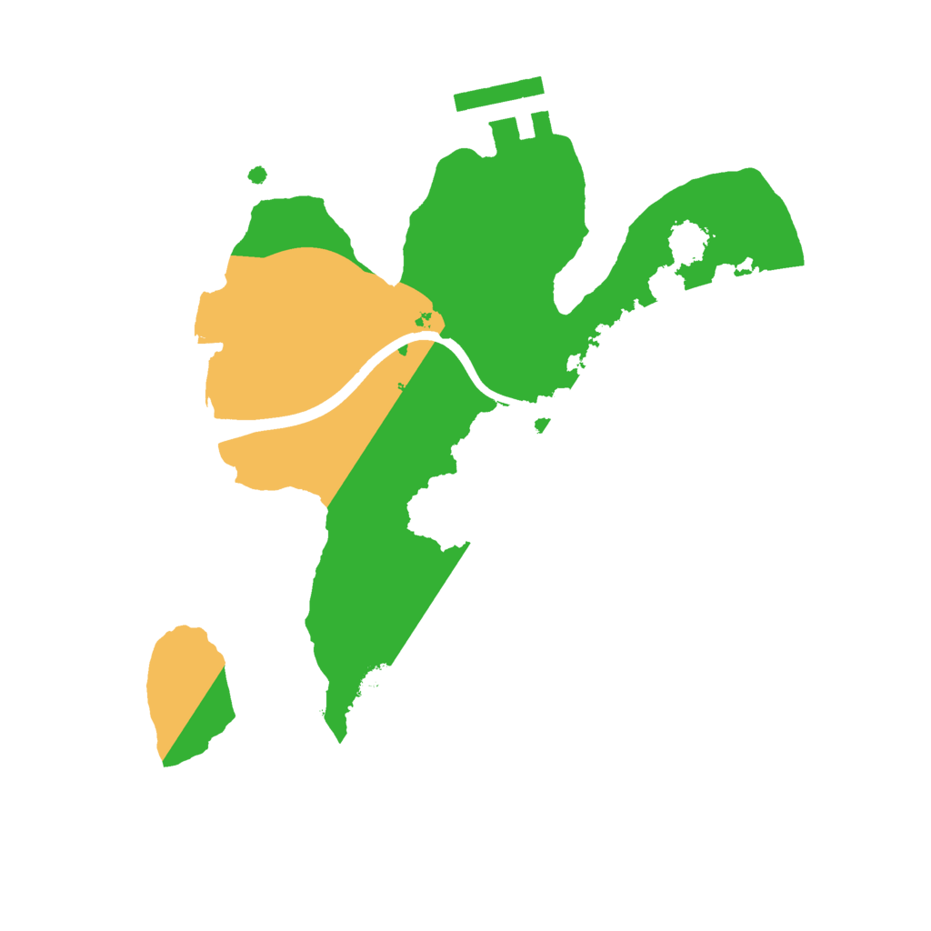 Biome Rust Map: Procedural Map, Size: 2100, Seed: 44