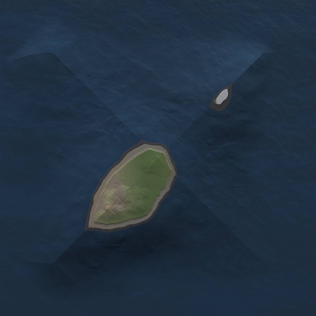 Rust Map: Barren, Size: 1000, Seed: 712348, 2 Monuments