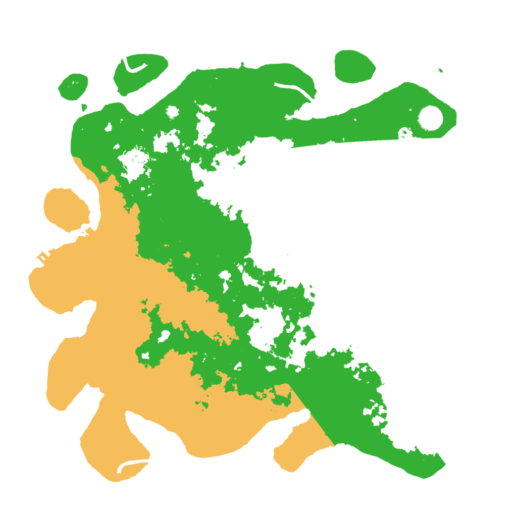 Biome Rust Map: Procedural Map, Size: 3700, Seed: 1111