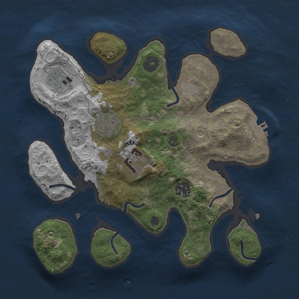 Rust Map: Procedural Map, Size: 2800, Seed: 2022, 11 Monuments