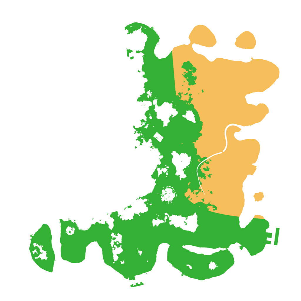 Biome Rust Map: Procedural Map, Size: 3500, Seed: 5363746