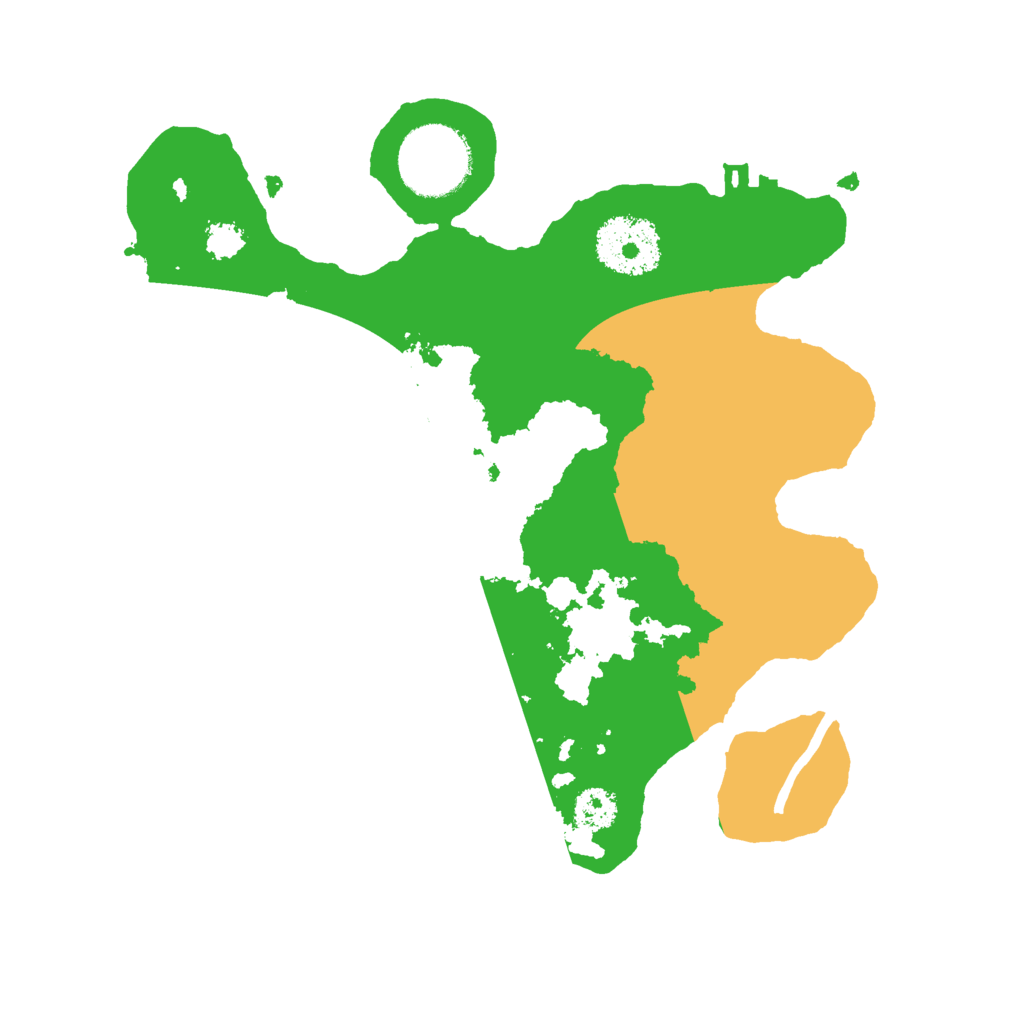 Biome Rust Map: Procedural Map, Size: 2500, Seed: 1373448759