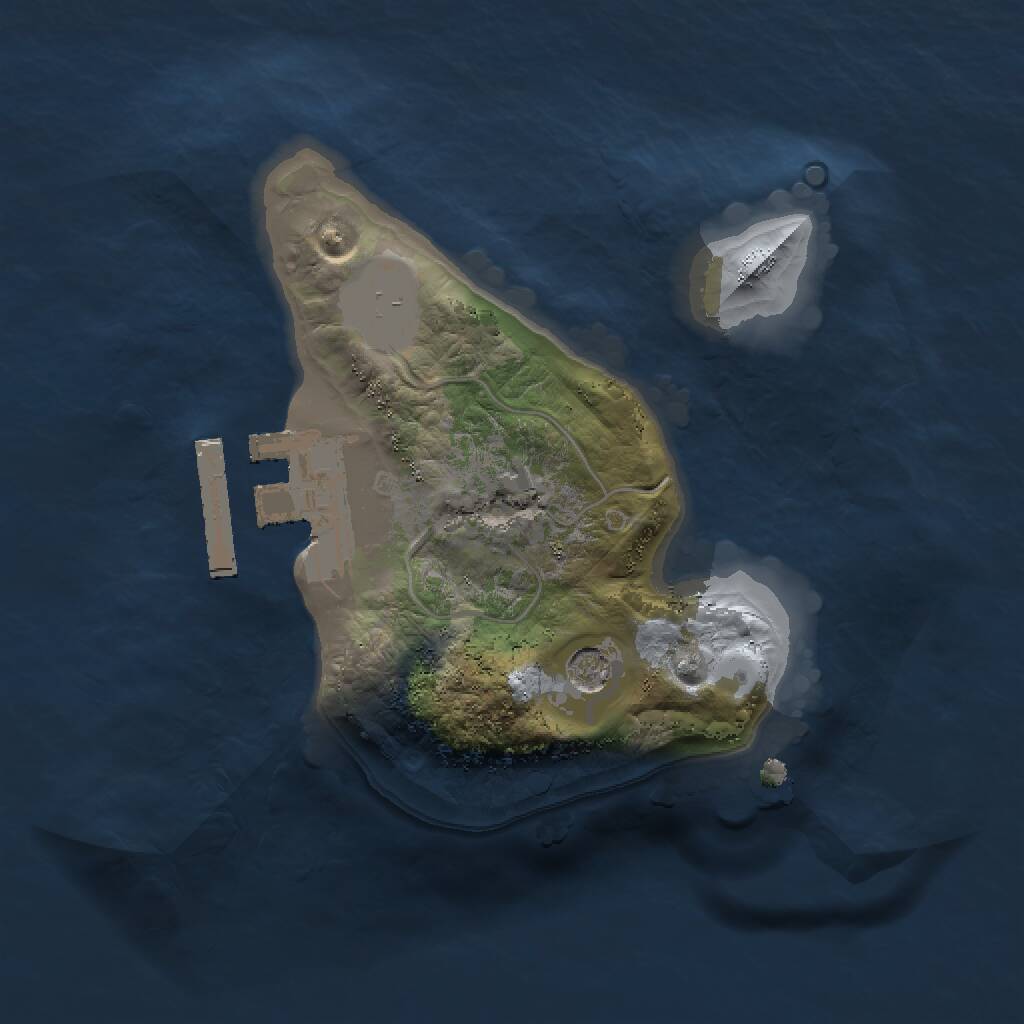 Rust Map: Procedural Map, Size: 1500, Seed: 273672963, 3 Monuments