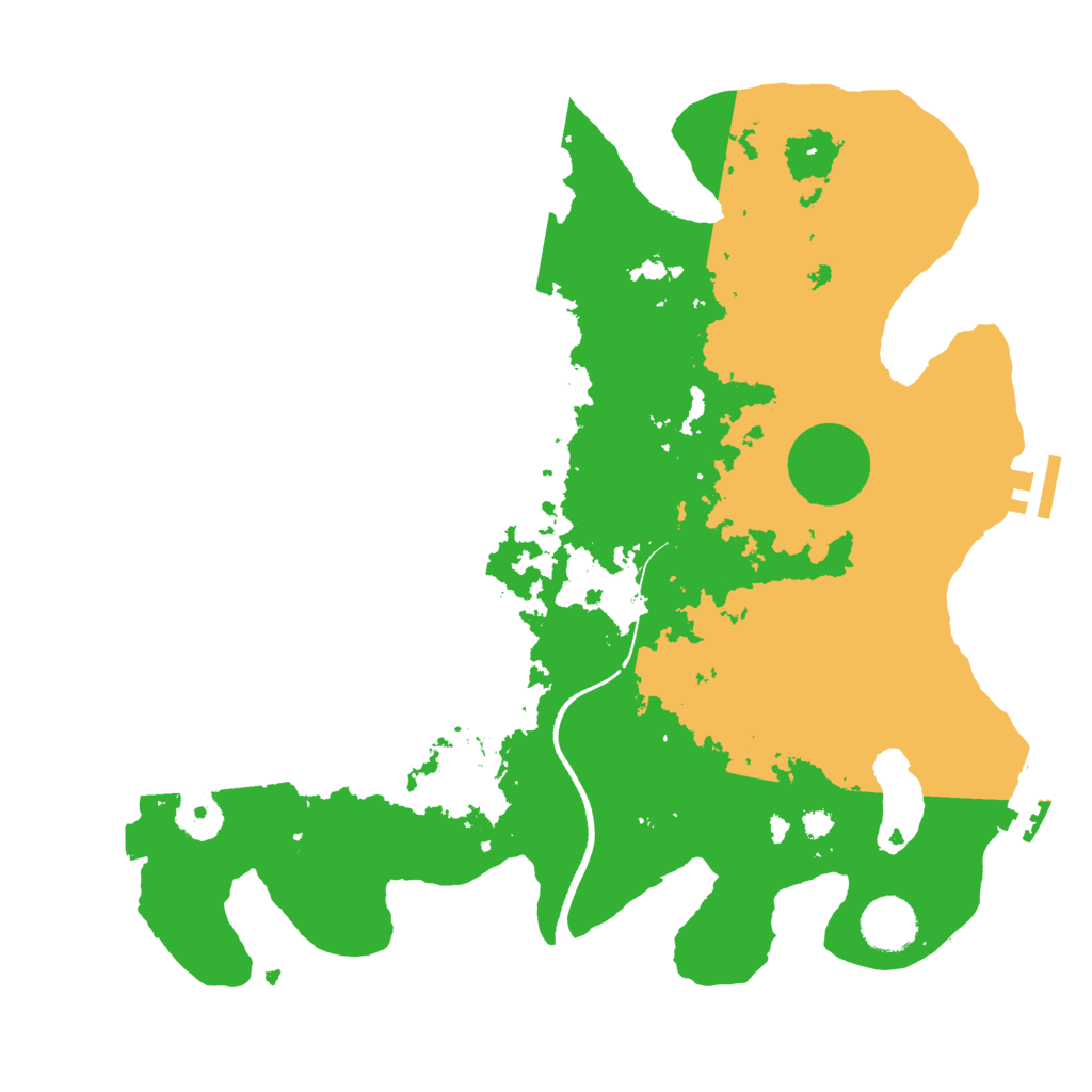 Biome Rust Map: Procedural Map, Size: 3500, Seed: 154635847