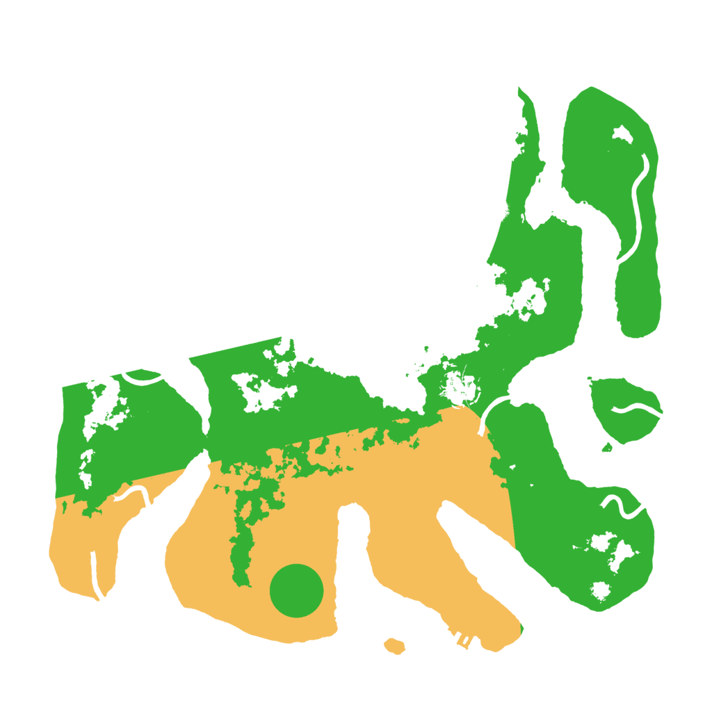 Biome Rust Map: Procedural Map, Size: 3500, Seed: 745620758